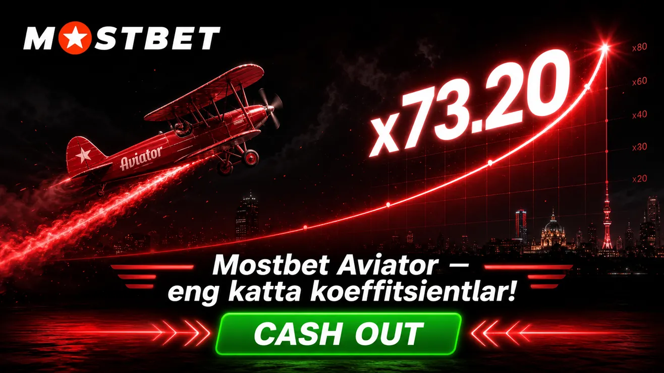 Mostbet Aviator o'yini — bonus va bepul stavkalar O'zbekiston uchun